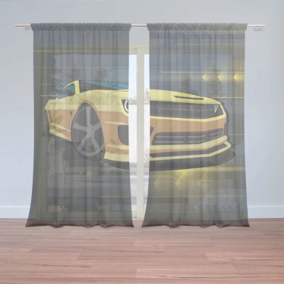 Sablio Záclony Chevrolet Camaro Pruhy: 2ks 150x250cm – Hledejceny.cz