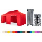 TENTino BIG HEXAGON 3x6 m 7A ČERVENÁ 4 nohy – Hledejceny.cz
