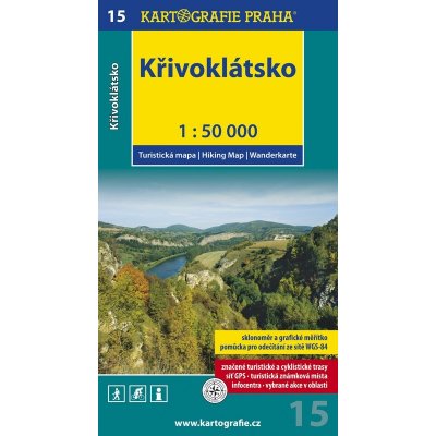 Křivoklátsko 1: 50 000 turistická mapa 15 – Zbozi.Blesk.cz