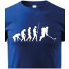 Dětské tričko dětské tričko Evoluce hokej, modrá