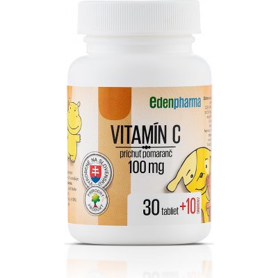 EDENPharma VITAMIN C 100 mg pomeranč 40 tablet – Hledejceny.cz