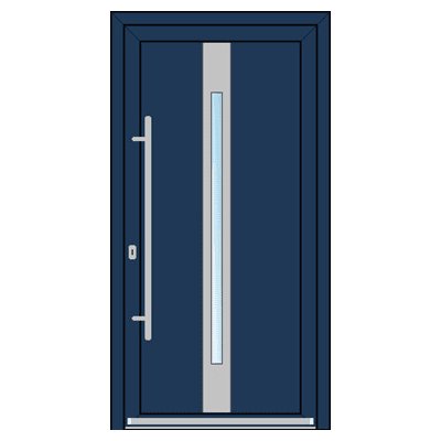 OknaDvereNaMiru.cz Vchodové dveře INOX 2015 bílá 90 x 210 cm – Zboží Mobilmania