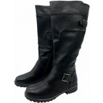 Dámské nadměrné zimní kozačky pro širší lýtka 01 černé – Zboží Dáma