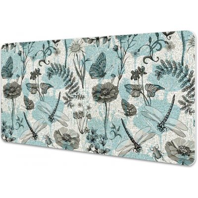 podložka na psací stůl Květiny a vážky – Zboží Dáma