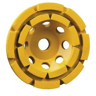 DT3796 Diamantový talířový kotouč 125 mm na broušení betonu, dvě řady segmentů DeWALT DT3796 – Zbozi.Blesk.cz