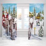 IMPAR Závěsy Santa a sobi (Rozměr : 140x250, Materiál: Blackout) – Hledejceny.cz