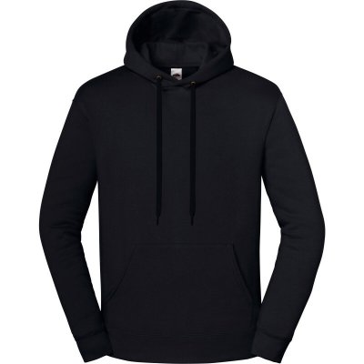 Fruit of the Loom Mikina Iconic Premium Hooded Sweat s kapucí unisex COT16228400201-black Černá – Zboží Dáma