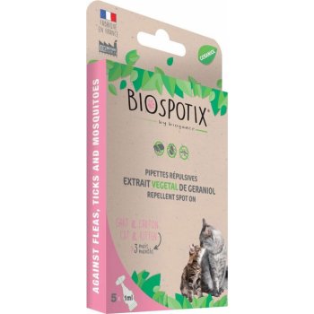 BIOGANCE Biospotix Cat spot-on s repelentním účinkem 5 x 1 ml