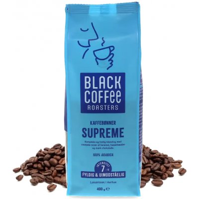 Black Coffee Roasters Supreme kávy zrnková 0,4 kg – Hledejceny.cz