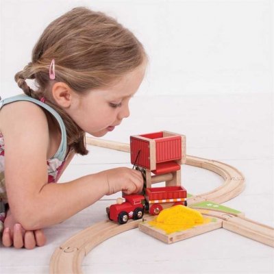 Bigjigs Rail vláčkodráha Věž s pískem