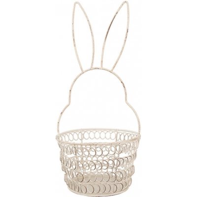 Bílý drátěný dekorační košík králík Bunny S Ø 12*27 cm – Hledejceny.cz