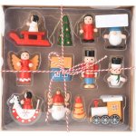 Home Styling Collection Kolekce pro styling domácnosti Sada dřevěných vánočních hraček, 12 dílů. – Hledejceny.cz