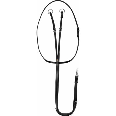 EQUESTRO Martingal Running Silver Fitting černý – Zboží Dáma