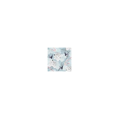 Orientální modré květy 33x33 UBF002604 – Zboží Dáma