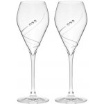 Celebration Sklenice na prosecco . s kamínky Swarovski, Preciosa 230ml 2 x – Zboží Dáma