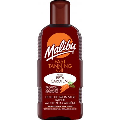 Malibu Fast Tanning Oil bez faktoru 200 ml – Zbozi.Blesk.cz