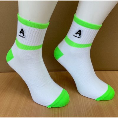 Props Nízké ponožky s logem Amway bílá/zelená