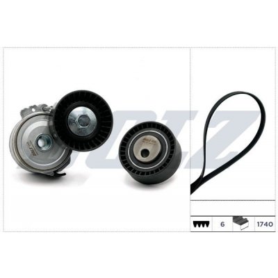 Sada žebrovaných klínových řemenů DOLZ SKD209A – Zboží Mobilmania