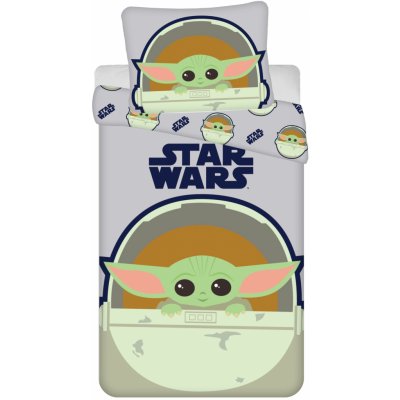 Jerry Fabrics povlečení Star Wars BABY YODA 140x200 70x90 – Zboží Mobilmania