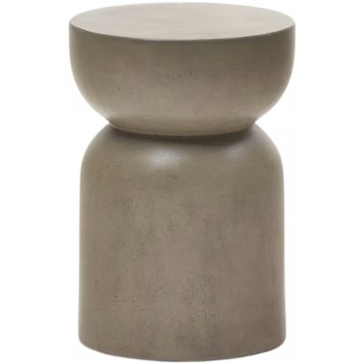Kave Home Garbet 32 cm Šedý cementový odkládací stolek – Zboží Mobilmania