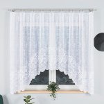 Dekorační oblouková krátká záclona na žabky KINGA 160 bílá 300x160 cm MyBestHome – Hledejceny.cz