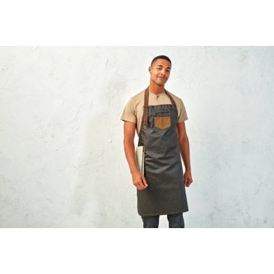 Premier Zástěra Division PR 136 s laclem denim COT390136h4599-black/tan Černá/hnědá – Hledejceny.cz
