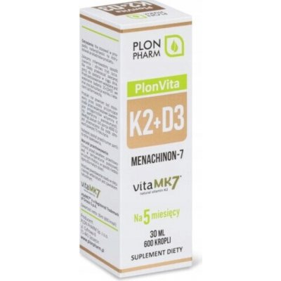 Plon Pharm PlonVita K2 100 + D3 4000 IU 30 ml – Hledejceny.cz