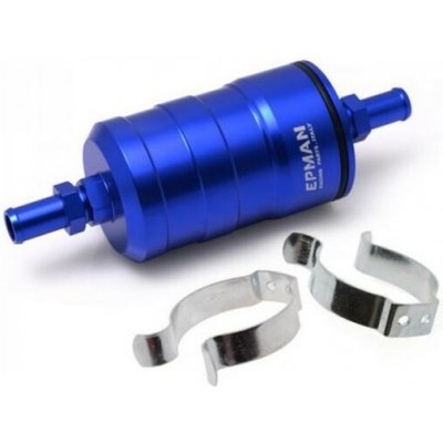 Benzínový filtr Epman univerzální na hadici 12mm - modrý (300LPH) | Zboží Auto