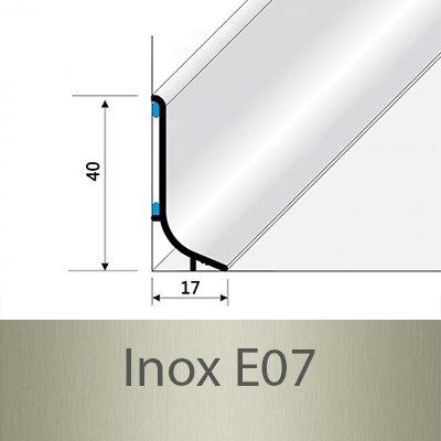Profil Team soklová lišta Inox Q63 E07 2,7 m 40 mm – Zboží Mobilmania