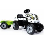 Smoby Šlapací traktor Cow Farmer XL s vozíkem – Zboží Mobilmania