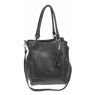 Karen Collection Modní kožená dámská kabelka S105 černá – Zboží Mobilmania