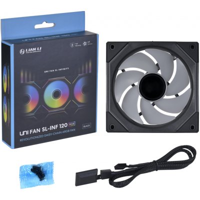 Lian Li UNI FAN SL-INF 120 ARGB PWM 3 Pack UF-SLIN120-3B – Hledejceny.cz