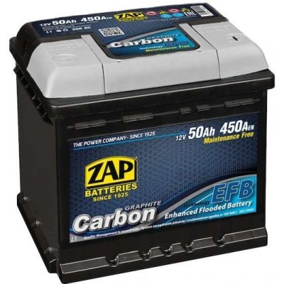 ZAP Carbon EFB 12V 50Ah 450A 55005 – Hledejceny.cz