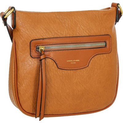 David Jones dámská crossbody kabelka 7006-1 cognac – Zboží Mobilmania