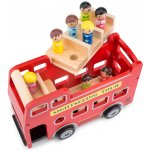 New Classic Toys Dřevěný městský autobus a 9 figurek – Hledejceny.cz