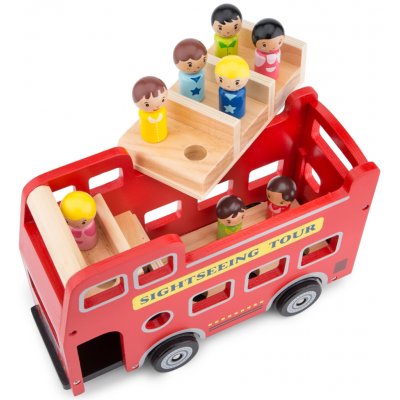 New Classic Toys Dřevěný městský autobus a 9 figurek – Hledejceny.cz