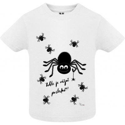 dětské tričko 'Poslední pavouček' bílá