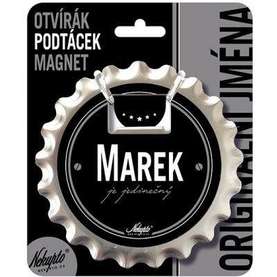 Nekupto Otvírák na pivo, podtácek se jménem - Marek – Hledejceny.cz