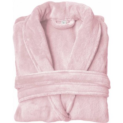 Župan z coral fleece OLIMA světle růžová – Hledejceny.cz