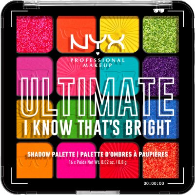 NYX Professional Makeup Ultimate I Know That´s Bright oční stín 12,8 g – Zboží Dáma