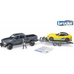 Bruder 2504 Terénní auto RAM přepravník závodní auto řidič – Zboží Dáma