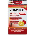 Jutavit Vitamín C 1000 mg Forte + vitamín D3 + extrakt ze šípků pomerančová příchuť 60 žvýkacích tablet – Hledejceny.cz