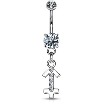 Šperky4U piercing do pupíku znamení WP01141-07