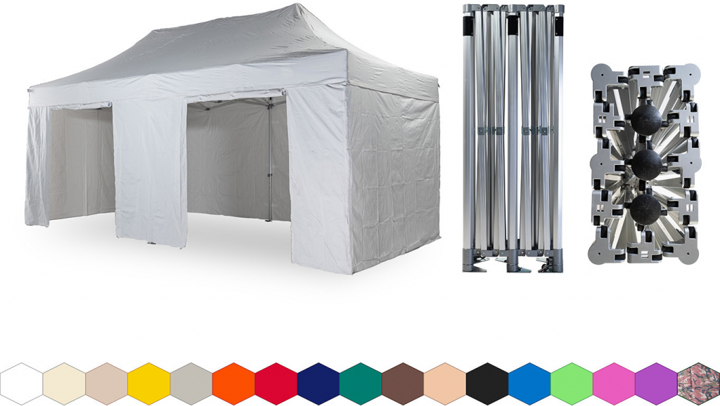 TENTino BIG HEXAGON EXTREME 3x6 m 1A BÍLÁ 6 noh