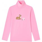 Wolf and Wolfie S2546 dívčí rolák světle rážová – Zboží Mobilmania