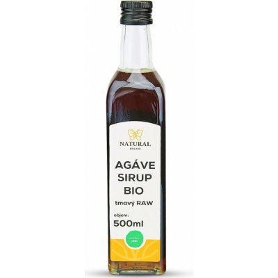 Natural Jihlava Agáve sirup tmavý Raw Bio 500 ml