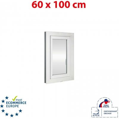 Okna Hned Plastové okno 600 x 1000 mm bílé otevíravé i sklopné pravé – HobbyKompas.cz