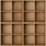 Hammel Furniture Mistral knihovna přírodní 140x140x27 cm – Zboží Mobilmania