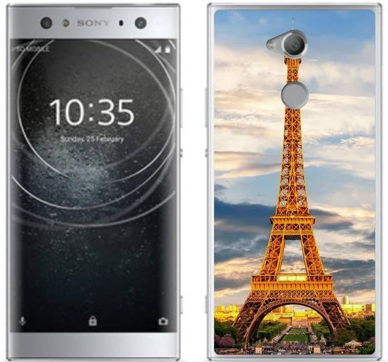 Pouzdro mmCase gelové Sony Xperia XA2 Ultra - eiffelova věž 3