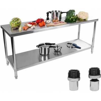 Royal Catering Nerezový Stůl RCAT-200/60-S – Sleviste.cz